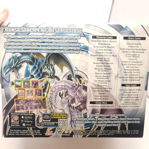 Yu Gi Oh Saga of the Blue Eyes White Dragon Pack of 6 Structure Deck 2020 - Picture 8 of 8
